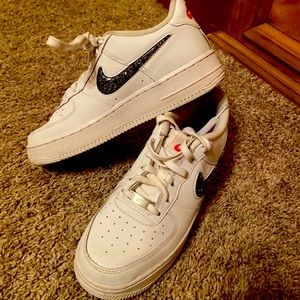 Nike Air Force 1 shoes.